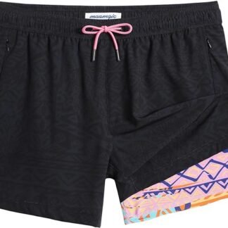 maamgic - Traje de baño para hombre con forro de compresión